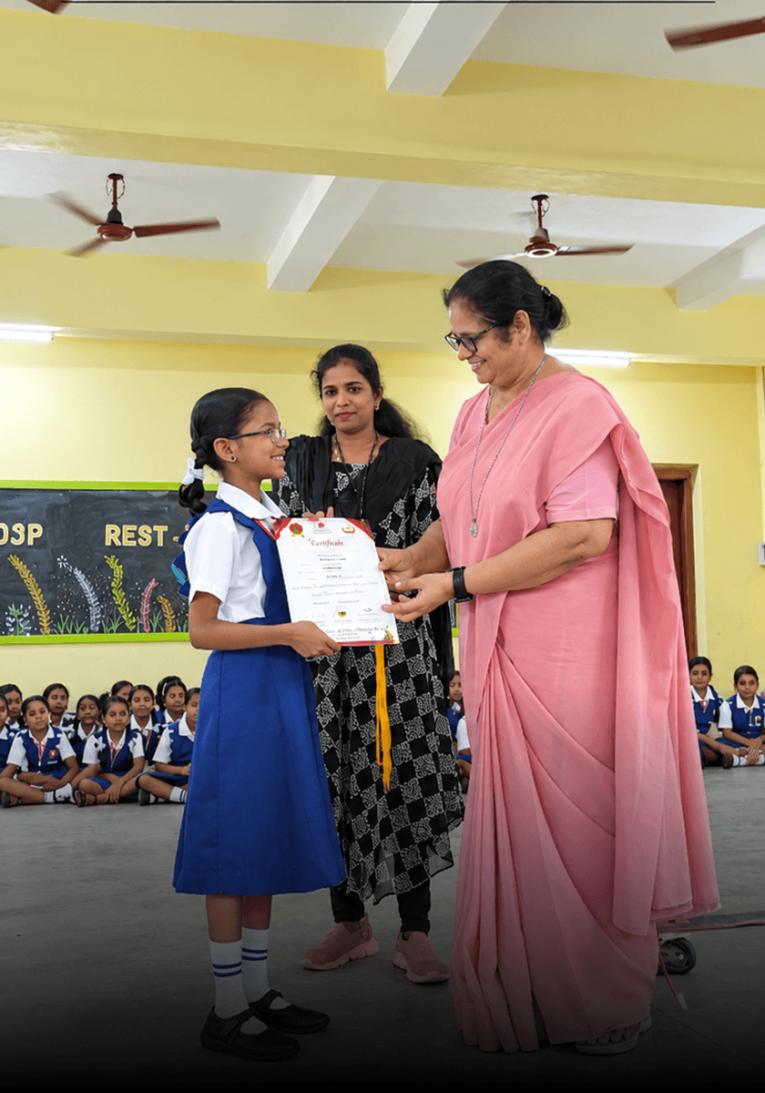 Rosary School students