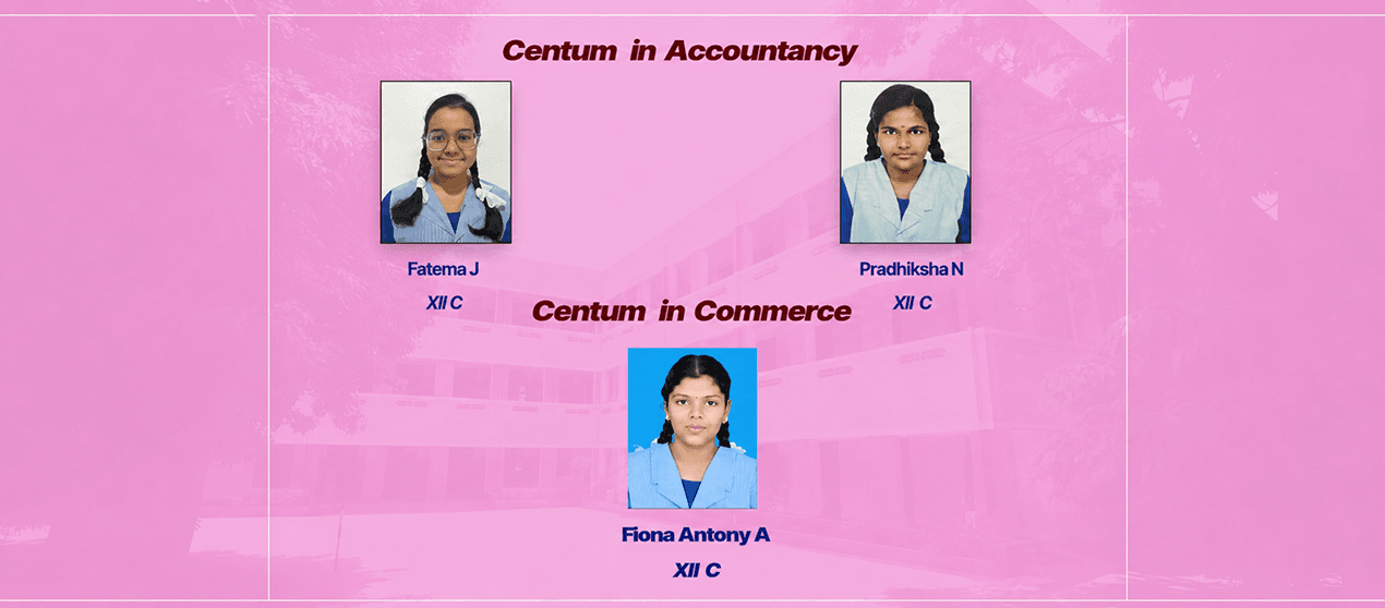 Rosary School centum achievers in Accountancy and Commerce